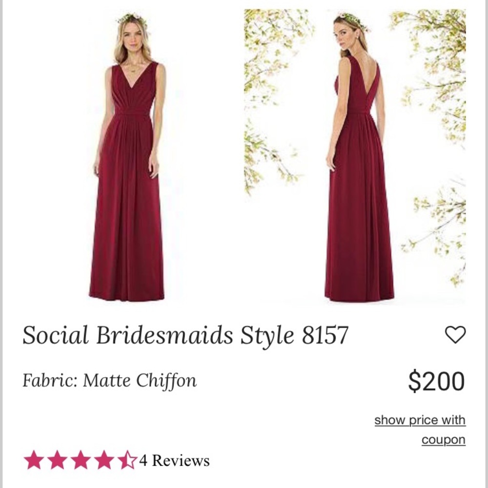 Social Bridesmaids Dress - worn once! 💃🏻
